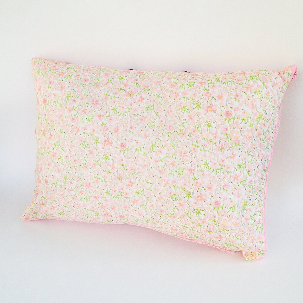 Funky throw pillow Vintage chenille pillow cover unique