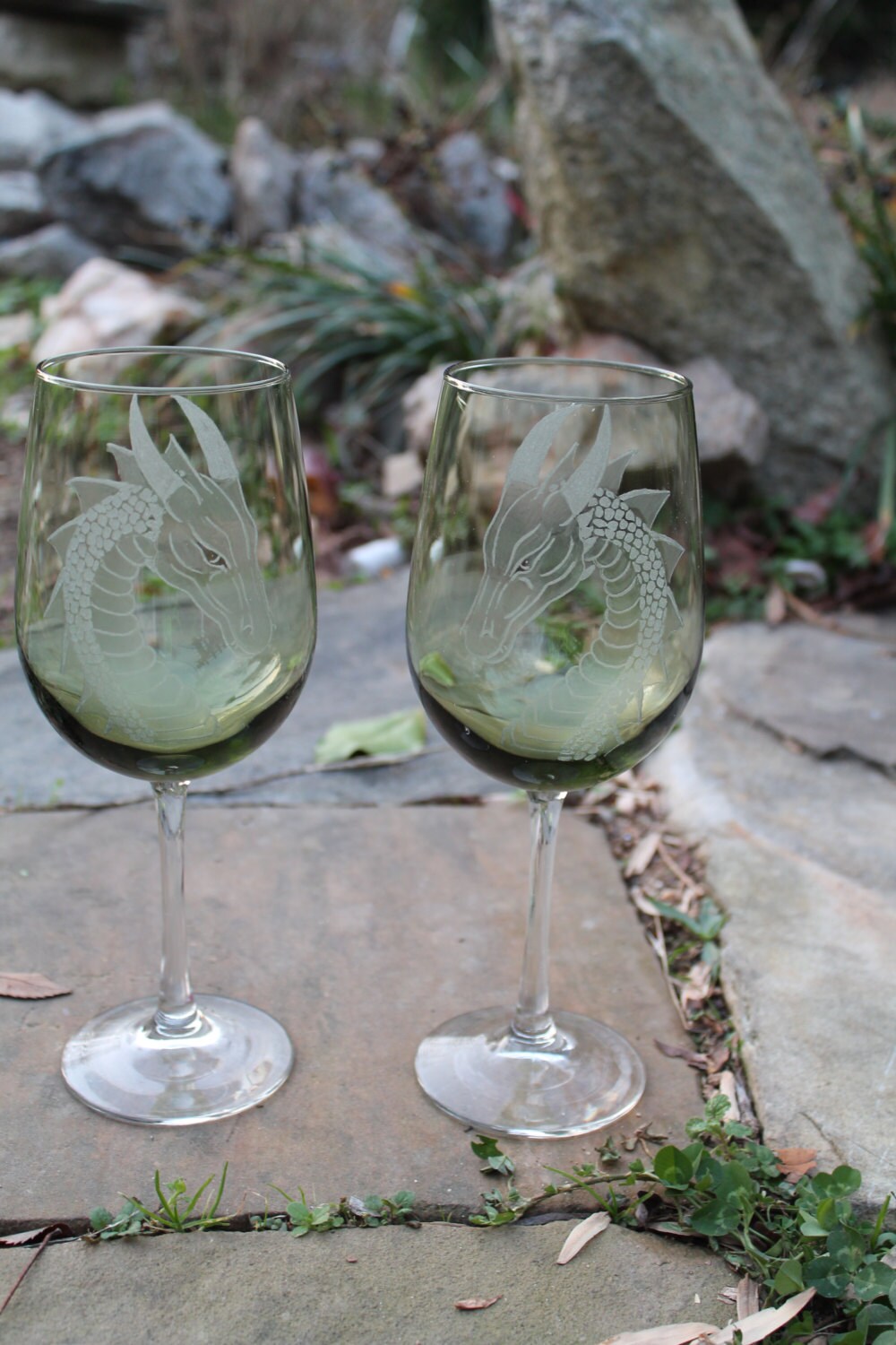Fantasy Dragon Wine Glasses Wineglasses Wedding Wine Glasses