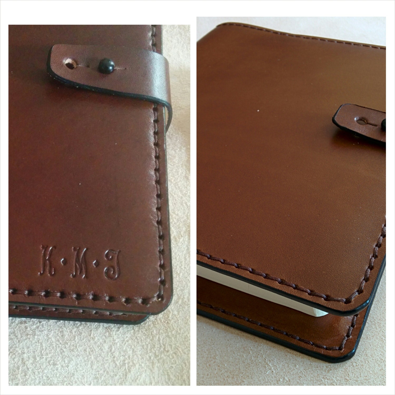 ESV Journaling Bible with Handmade Leather Cover Brown-Made