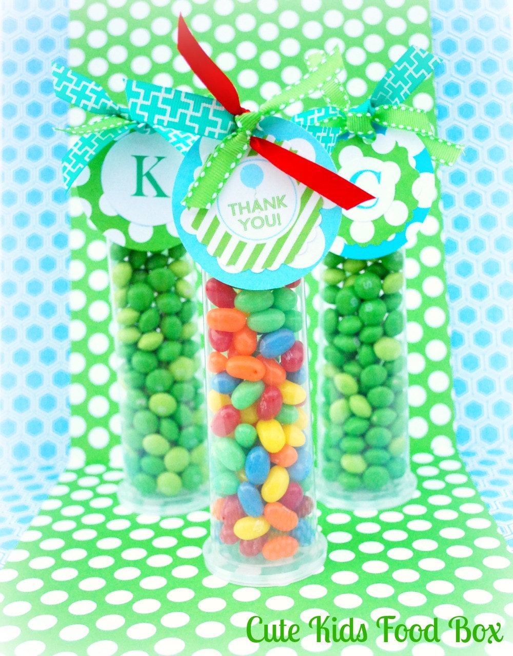 Candy Tubes 10 Party Favor Tubes Plastic by CUTEKIDSFOODBOX