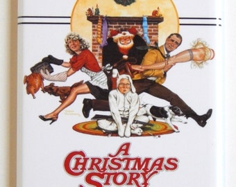 A Christmas Story Movie Poster Fridge Magnet