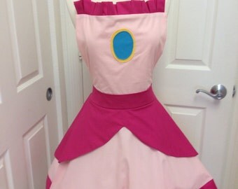 Princess Peach costume apron dress