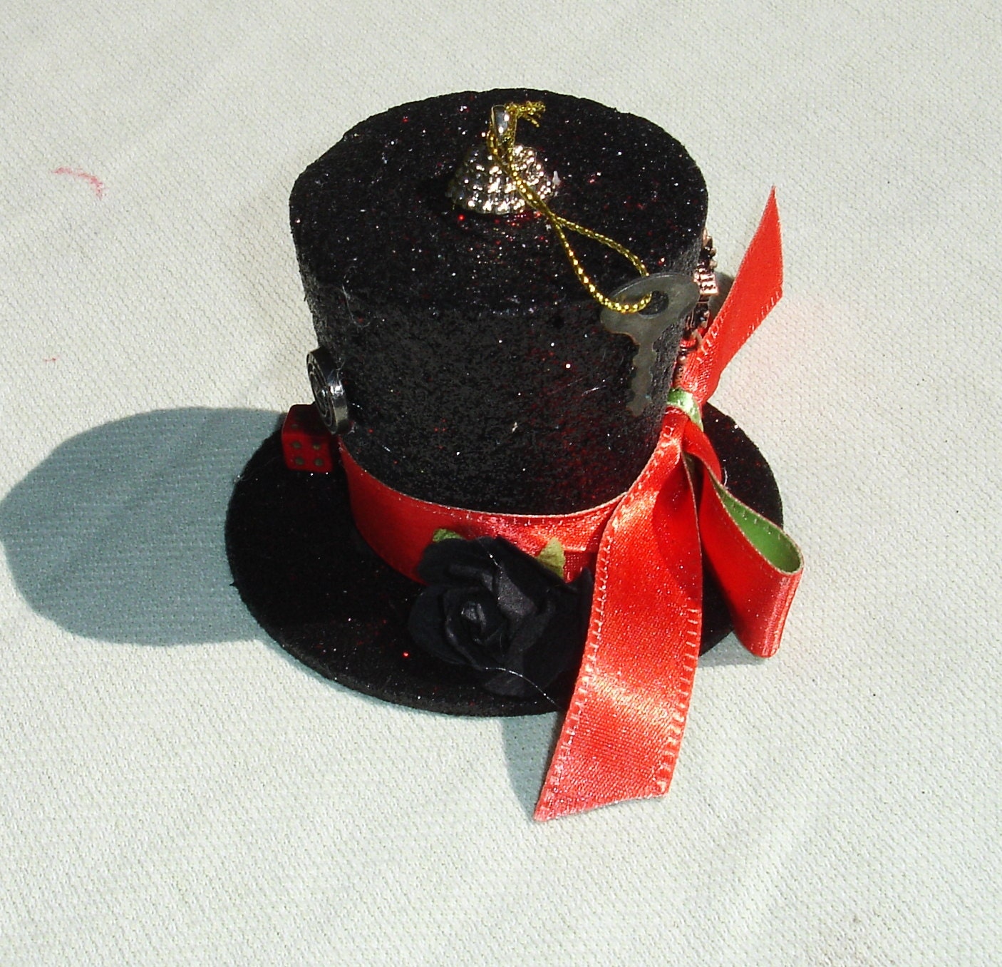 Steampunk Top Hat Christmas / Yule Ornament