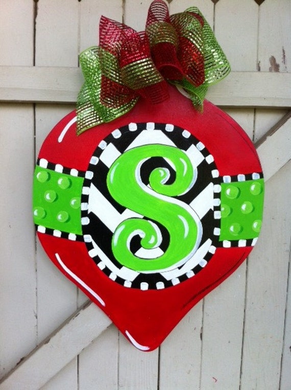 items similar to christmas ornament monogrammed green items similar to christmas ornament monogrammed green