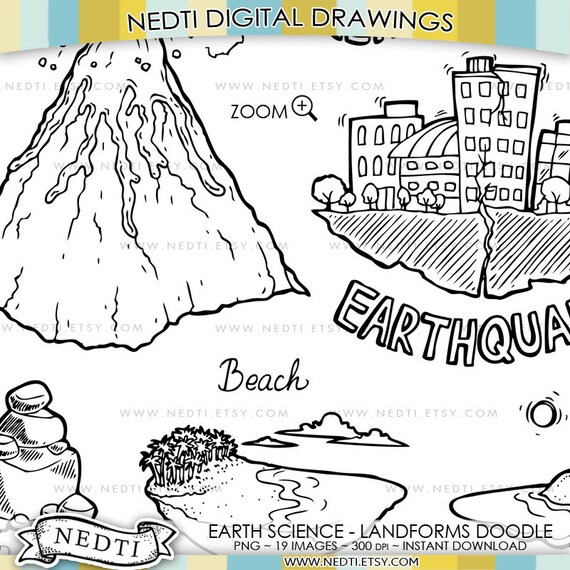 Download Earth Science Landforms, Volcano, Island, Canyon, Hand ...