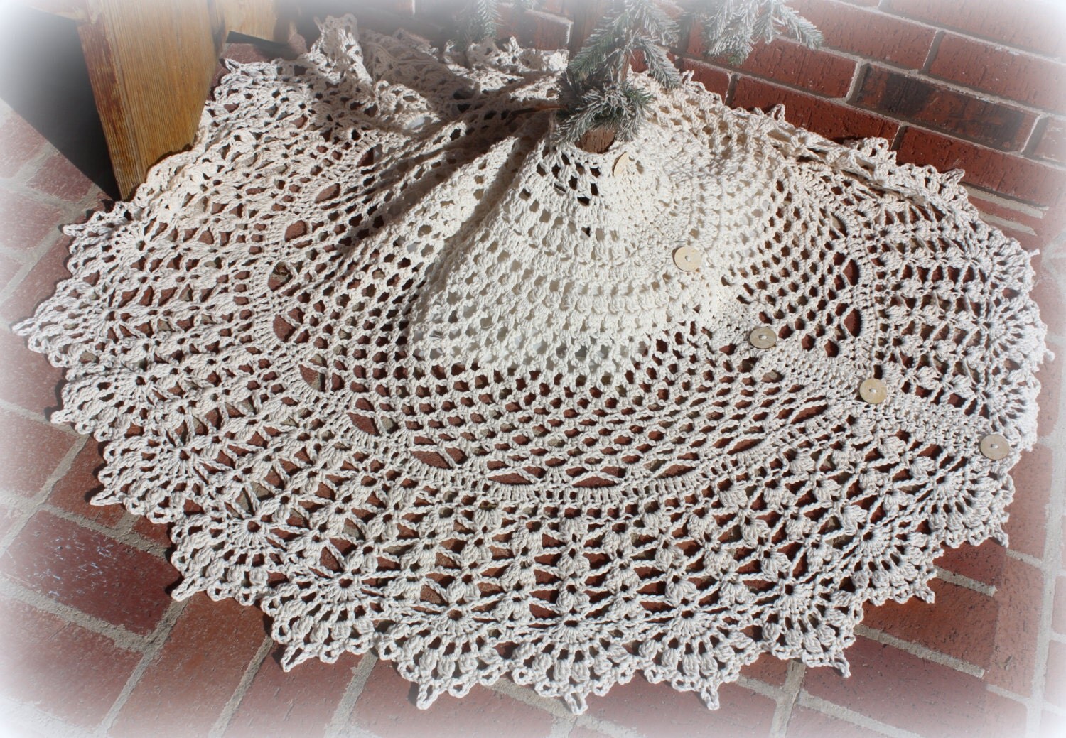 60 inch victorian lace doily christmas tree skirt by 60 inch victorian lace doily christmas tree skirt by