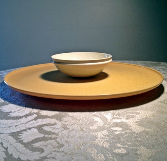 Vintage Tupperware Chip and Dip Plate and Bowl by vintagepoetic