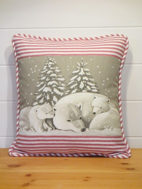 Christmas Pillows Polar Bear Pillow Holiday Pillows Paris
