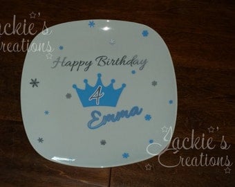 Personalized Birthday Guest Signing Plate