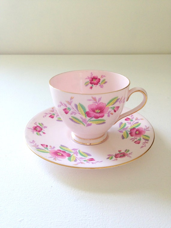 Vintage English Fine Bone China Royal Tuscan Teacup and