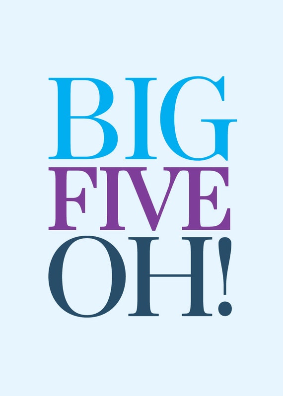 the big 5 oh t shirt