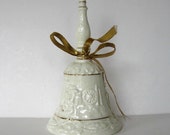 Large Vintage Christmas Ceramic Bell, Nativity scene, Home Decor, Religion, Christmas Decoration, gift idea