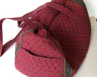 Large French Country quilted overni ght Duffel bag, Bags and Purses ...