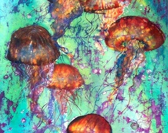 Liquid Sphere - Jellyfish Fabric Panel