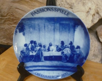 Vtg 1970 Passionsspiele Oberammergau Passion Play plate Kaiser W Germany