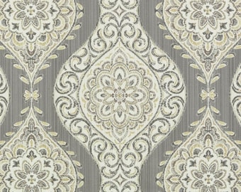 Grey ogee fabric – Etsy