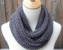 Popular items for gray knitted scarf on Etsy