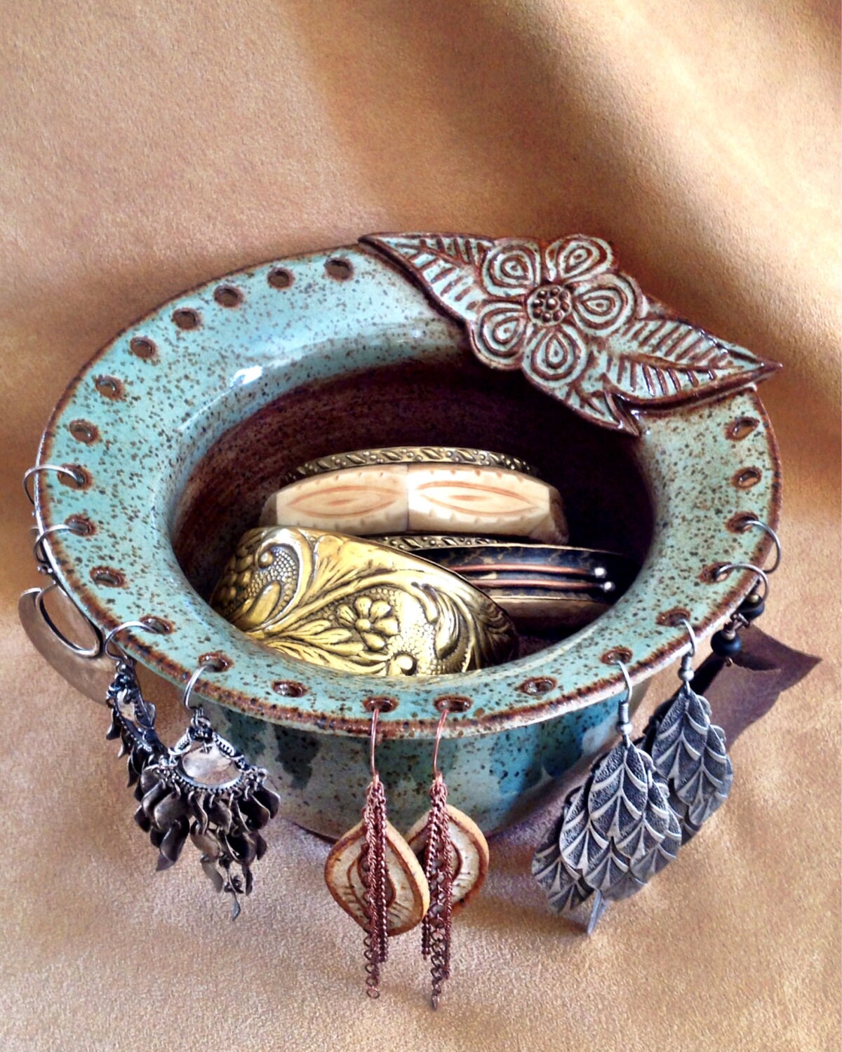 Ceramic Pottery Jewelry Display Bowl