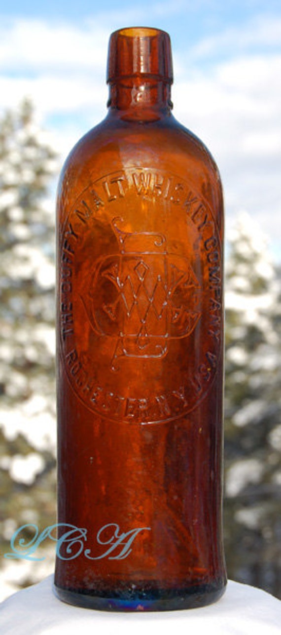 Antique WHISKEY bottle dated 1886 full by LastChanceAntiques