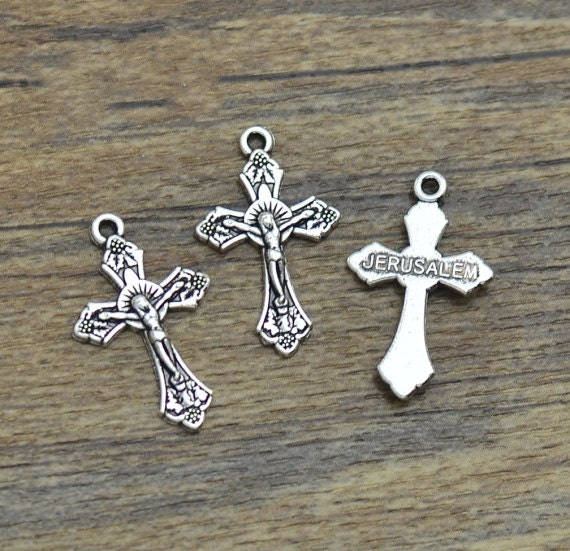 cross  SC2421  Charms charms  tibetan Antique Silver Tone Tibetan Cross 10/20/50