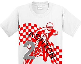 dirt bike birthday shirt