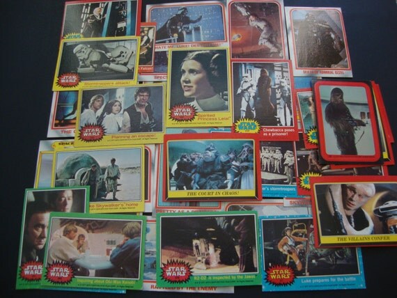 star wars bubble gum cards 1977