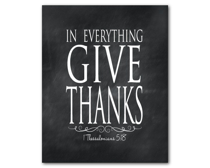 In everything give thanks inspirational print 1