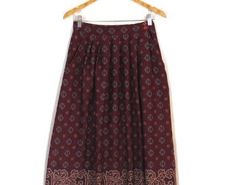Items similar to 1960's Lord & Taylor paisley gypsy skirt on Etsy