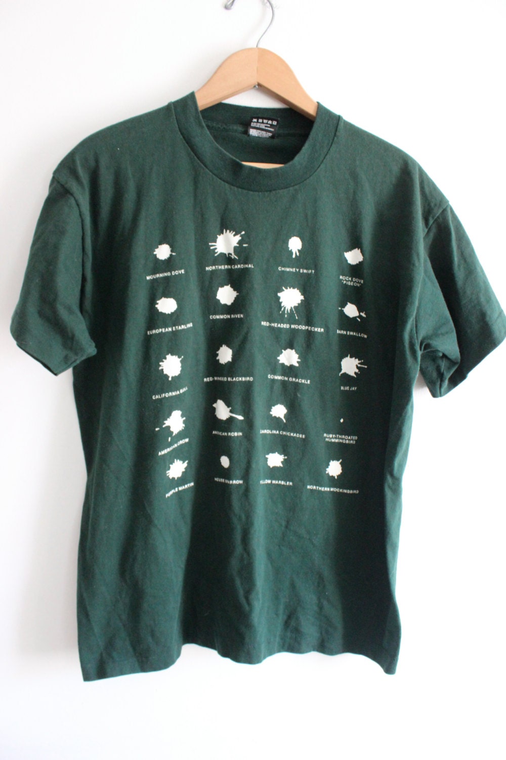 bird poop identification t shirt