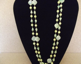 Vintage Extra Long Lucite Necklace