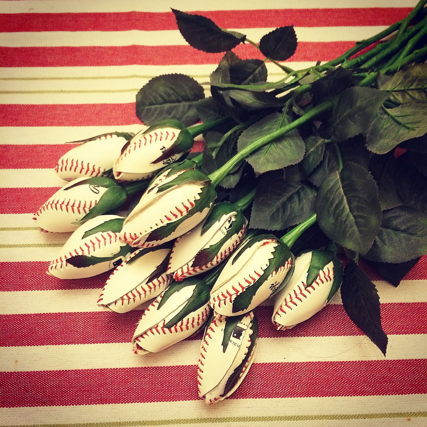 12 Sports Flowers FOR THE WIN Baseball Rose Bud Flowers