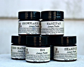SIX PACK - Mini Body Butter Sampler - Pick Scents - with Botanicals & Sea Buckthorn - Paraben Free