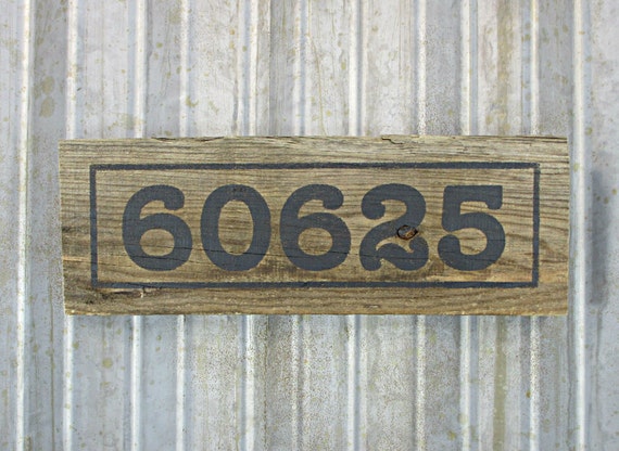 Zip Code Sign on Pallet Wood Custom Rustic by MyBrothersBarn