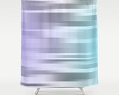 Purple - Blue - Gray - Shower Curtain - Shower Curtain - Original Art Motion - Made to Order