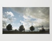 Clouds and Trees - Rug - Floor Mat - Room Rug - Floor Rug - Original Photo - Landscape Photo - Made to Order