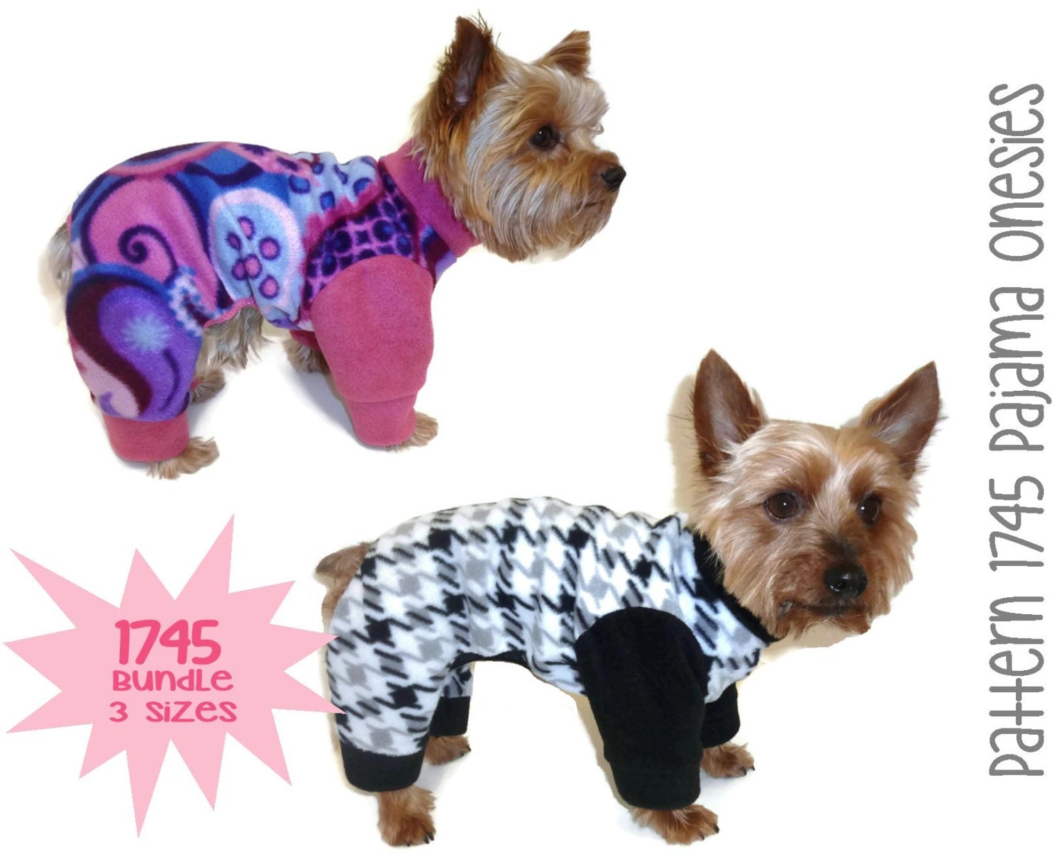 Dog Pajama Patterns - Patterns Kid