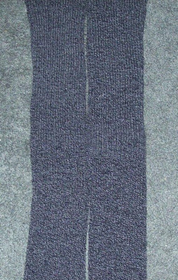 Grey with Black Knitted Legwarmers School Leg warmers Arm