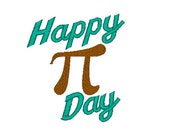 Items Similar To Happy Pi Day Machine Embroidery Design, Pi Embroidery 