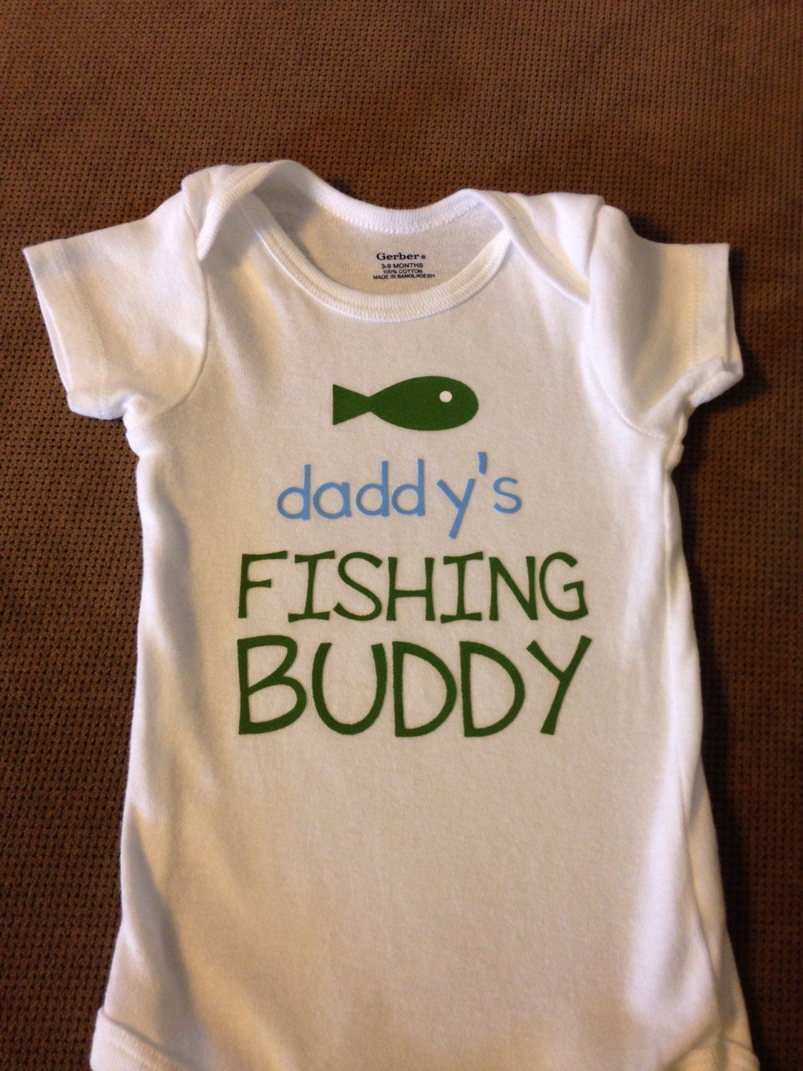 daddy's FISHING BUDDY baby onesie or toddler by