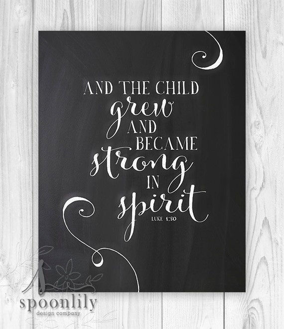 Nursery Bible verse Scripture print Christian Print wall art