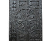 Mughal Inspired Konark Wheel Wall Panels Sun Temple Wooden Wall Door