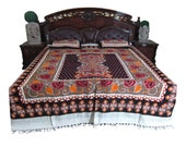 Indian Vintage Boho Handloom Cotton Bedding Bedspreads GALICHA" Print 2 Pillow Covers