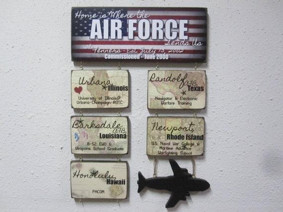 Air Force Sign Large Military Duty Station Sign by BornOnBonn