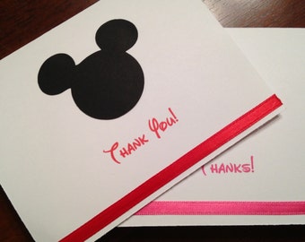 Mickey Mouse Thank You Cards, Mickey Thank You Cards