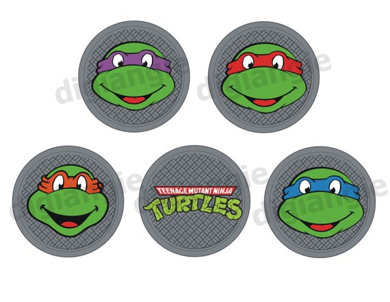 PRINTABLE Teenage Mutant Ninja Turtles Cupcake Toppers