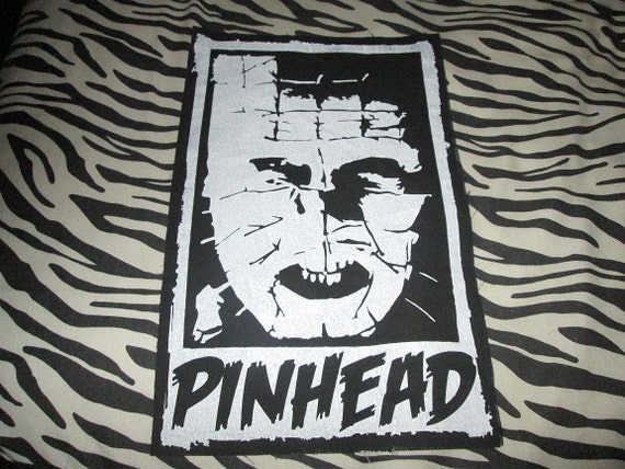 pinhead back patch print screen print punk patch