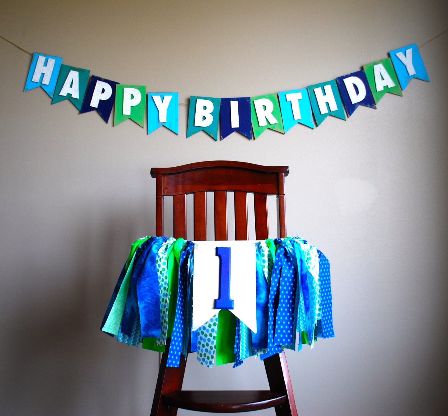 1st birthday high chair banner