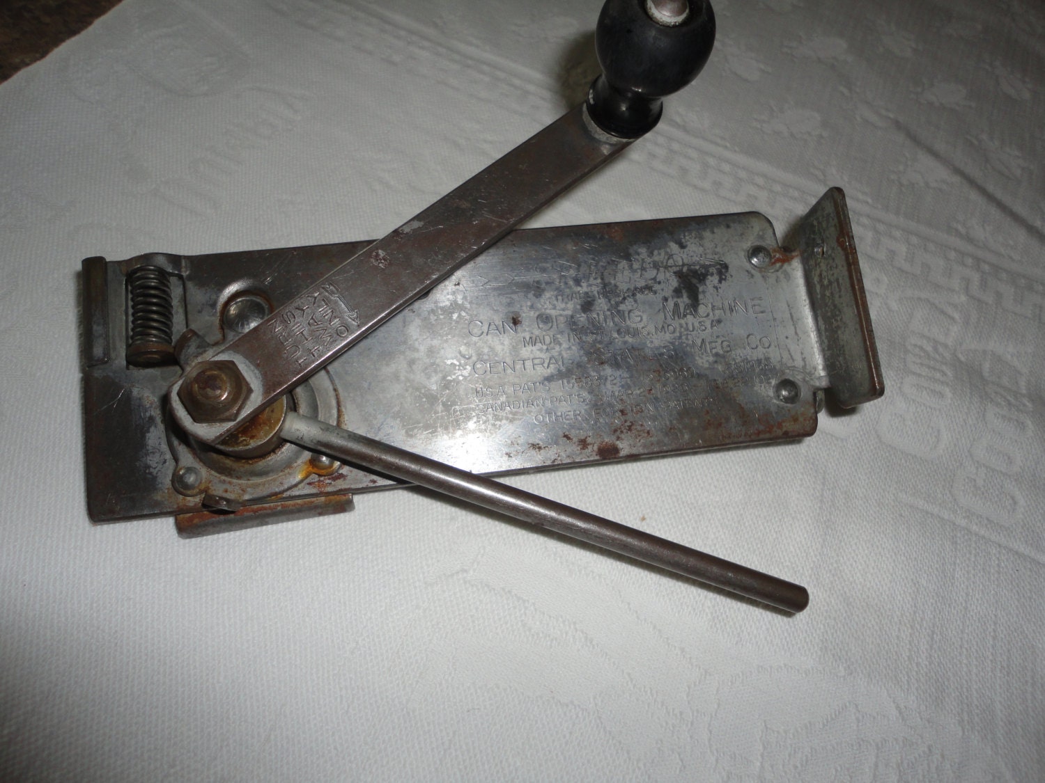 Antique Metal Wall Mount Speedo Can Opener Kitchen Utensil