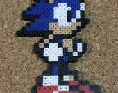 Items similar to Sonic Bead Sprite | Sonic the Hedgehog | Super Smash ...