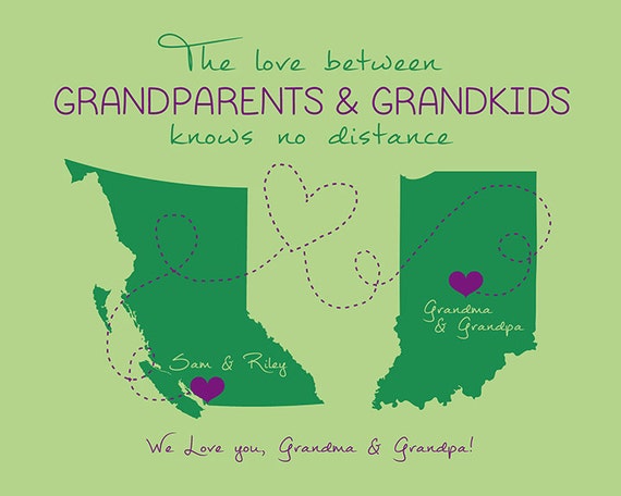 Grandparents Quote, Custom Gift for Grandma and Grandpa, 8x10 Custom ...